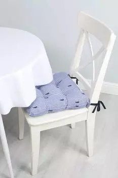 Подушка на стул на завязках с принтом Ministripes Embr COINCASA