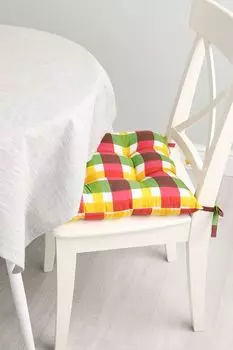 Подушка на стул в клетку Check Vitaminico COINCASA