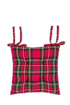 Подушка на стул в клетку Tartan red COINCASA