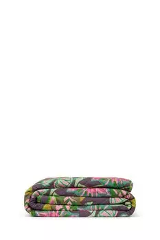 Покрывало хлопковое с принтом Jungle Leaves COINCASA