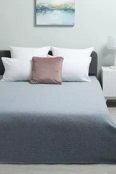 Покрывало из хлопка и шерсти с принтом Wool Chevron COINCASA