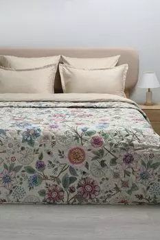 Покрывало из сатина с принтом Babylon Beige 21maison