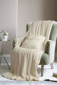 Покрывало из шерсти и хлопка текстурное Sofi De MarkO