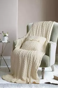 Покрывало из шерсти и хлопка текстурное Sofi De MarkO