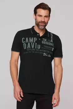 Поло black CAMP DAVID