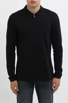 Поло хлопковое на молнии Strellson