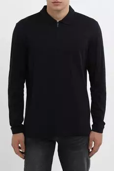 Поло хлопковое на молнии Strellson