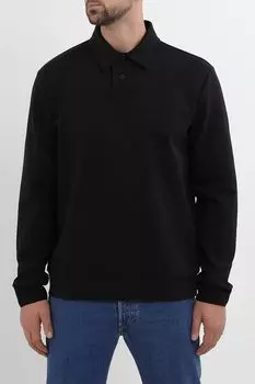 Поло хлопковое с длинным рукавом BOSS