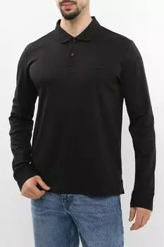 Поло хлопковое с длинным рукавом Calvin Klein