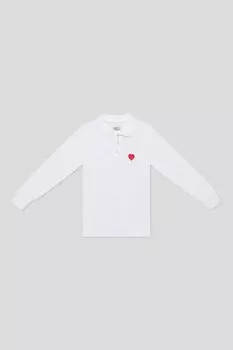 Поло хлопковое с длинным рукавом KIDSPARAD