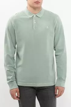 Поло хлопковое с длинным рукавом Marc O'Polo