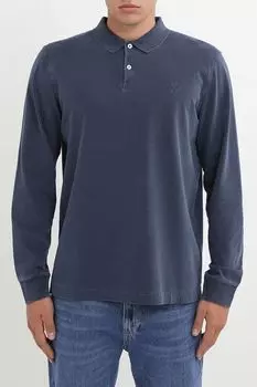 Поло хлопковое с длинным рукавом Marc O'Polo