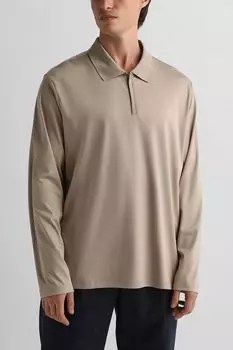 Поло хлопковое с длинным рукавом Oulyss