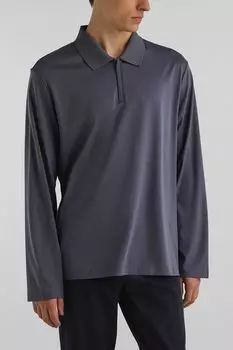 Поло хлопковое с длинным рукавом Oulyss