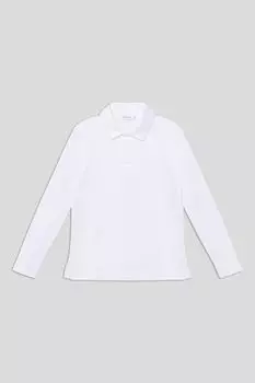 Поло хлопковое с длинным рукавом Silver Spoon Life