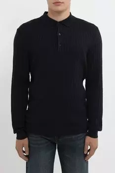 Поло хлопковое с длинным рукавом Strellson