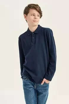 Поло хлопковое с длинным рукавом TOM TAILOR