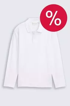 Поло хлопковое с длинным рукавом TOM TAILOR