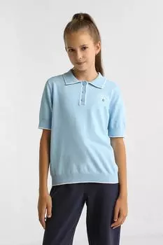 Поло хлопковое с контрастной окантовкой GIOCO