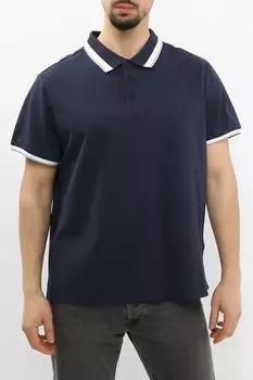 Поло хлопковое с контрастной полосой Oulyss