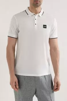 Поло хлопковое с контрастными деталями Antony Morato