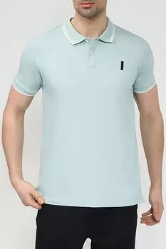 Поло хлопковое с контрастными деталями Bomboogie