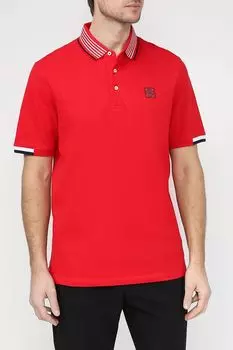 Поло хлопковое с контрастными деталями Bugatti