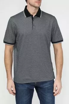 Поло хлопковое с контрастными деталями Bugatti