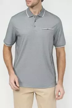 Поло хлопковое с контрастными деталями Bugatti