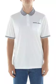 Поло хлопковое с контрастными деталями Bugatti