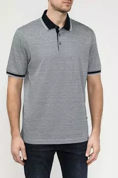 Поло хлопковое с контрастными деталями Bugatti