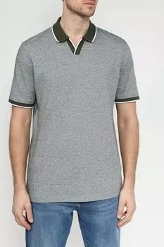 Поло хлопковое с контрастными деталями Bugatti