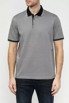 Поло хлопковое с контрастными деталями Bugatti