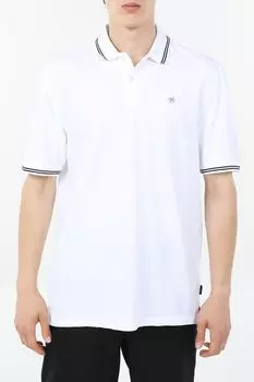 Поло хлопковое с контрастными деталями Bugatti