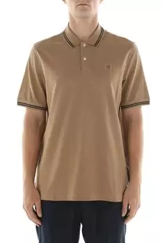 Поло хлопковое с контрастными деталями Bugatti