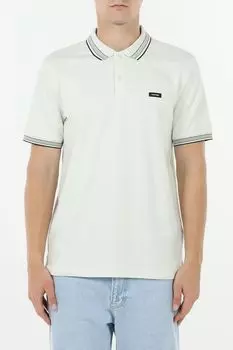 Поло хлопковое с контрастными деталями Calvin Klein