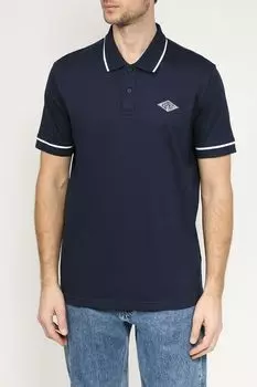 Поло хлопковое с контрастными деталями Esprit Casual