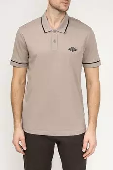 Поло хлопковое с контрастными деталями Esprit Casual