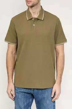 Поло хлопковое с контрастными деталями Esprit Casual