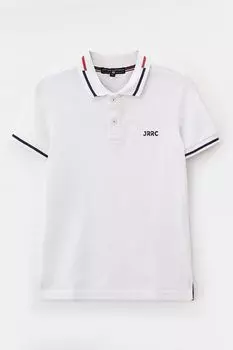 Поло хлопковое с контрастными деталями Junior Republic