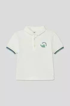 Поло хлопковое с контрастными деталями Mayoral