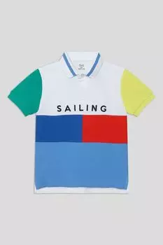 Поло хлопковое с контрастными деталями OVS