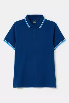 Поло хлопковое с контрастными деталями OVS