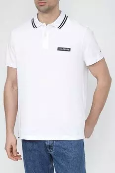 Поло хлопковое с контрастными деталями Tommy Hilfiger