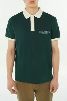 Поло хлопковое с контрастными деталями Tommy Hilfiger