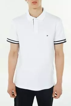 Поло хлопковое с контрастными деталями Tommy Hilfiger