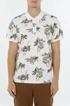 Поло хлопковое с принтом Blend