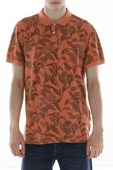 Поло хлопковое с принтом Blend