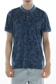 Поло хлопковое с принтом Blend