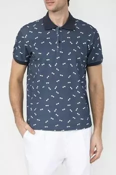 Поло хлопковое с принтом D.Molina